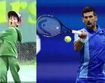 Video surfaced of Djokovic in his first training session at age 4