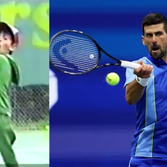 Video surfaced of Djokovic in his first training session at age 4