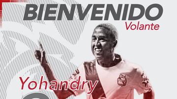 Oficial: Yohandry Orozco es nuevo jugador de Santa Fe