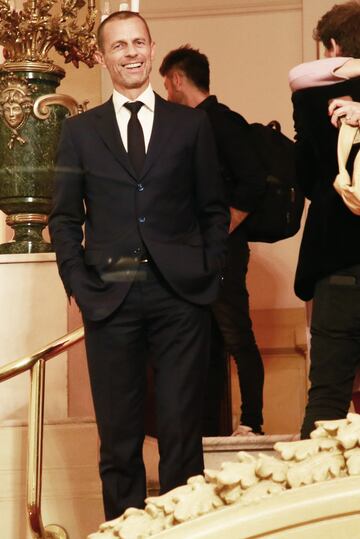 Aleksander Ceferin presidende de la UEFA en la fiesta de cumplea?os de Luis Figo en el casino de Madrid.