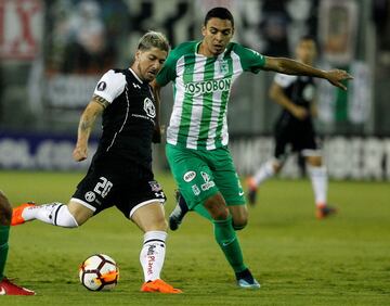 Un gol de Vladimir Hernández dio el triunfo a Atlético Nacional ante Colo Colo en el debut en la Copa Libertadores 2018. Delfín, el próximo rival del verde.