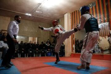 El taekwondo para evadirse de la guerra en Siria