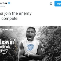 Renueva Westbrook y Kanter lo usa para 'atacar' a Durant