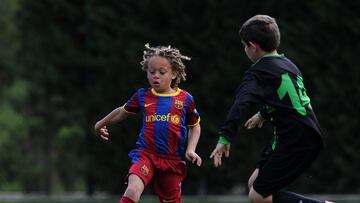 Jugadores de la base blaugrana