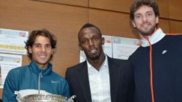 Bolt sobre Rafa Nadal: "Es el rey; yo sé lo que es estar lesionado"