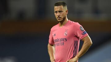 Eden Hazard, en la vuelta de octavos de Champions contra el Manchester City.