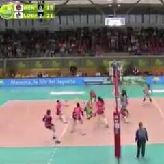 El punto de voleibol que se hizo viral: ¡duró casi un minuto!