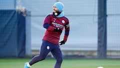 Aguero 'feeling better' but Guardiola unsure on comeback date