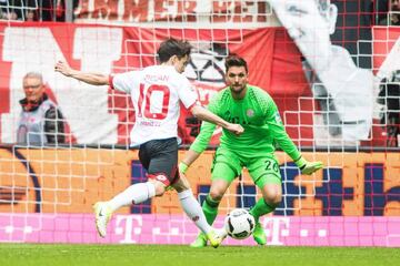 Bojan Krkic fires past Bayern Munich keeper Sven Ulreich.