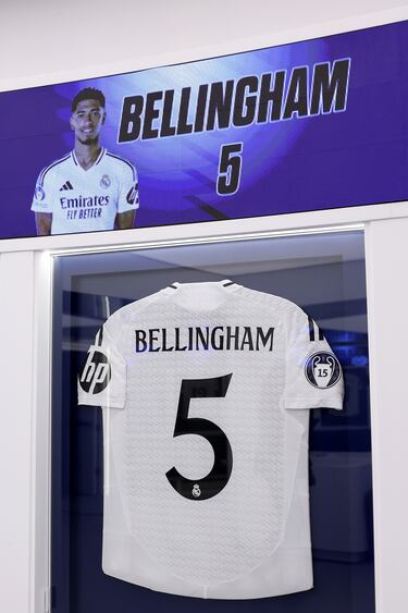 Taquilla del jugador inglés del Real Madrid, Jude Bellingham.