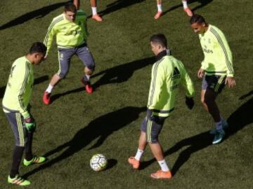 Keylor Navas, Mateo Kovacic, Cristiano Ronaldo y Danilo.