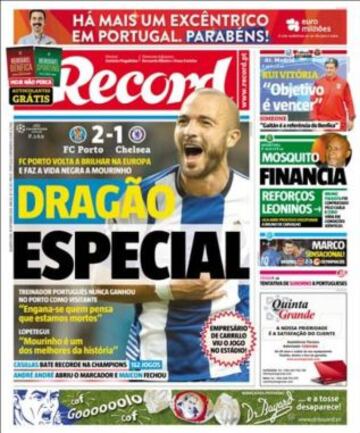 Portadas de la prensa deportiva