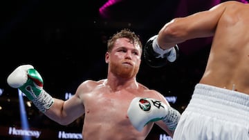 Saul Canelo Alvarez en su combate ante Gennady Golovkin '