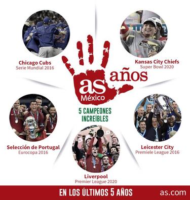 5 campeones increíbles
