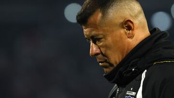 Futbol, Colo Colo vs Coquimbo Unido.
Fecha 20, Campeonato Nacional 2024.
El entrenador de Colo Colo Jorge Almiron dirige durante el partido contra Coquimbo Unido por primera division disputado en el estadio Monumental en Santiago, Chile.
16/08/2024
Marcelo Hernandez/Photosport
Football, Colo Colo vs Coquimbo Unido.
20 th turn, 2024 National Championship.
Colo Colo's head coach Jorge Almiron gestures during the first division match against Coquimbo Unido at the Monumental stadium in Santiago, Chile.
16/08/2024
Marcelo Hernandez/Photosport