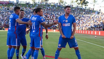   Santiago Gimenez celebrates his goal 1-1 of Cruz Azul during the game Atlas vs Cruz Azul, corresponding to Liga BBVA MX Super Cup (Champion of Champions), at Dignity Health Sports Park Stadium, on June 26, 2022.

<br><br>

Santiago Gimenez celebra su gol 1-1 de Cruz Azul durante el partido Atlas vs Cruz Azul, correspondiente a la Supercopa de la Liga BBVA MX (Campeon de Campeones), en el Estadio Dignity Health Sports Park, el 26 de junio de 2022.