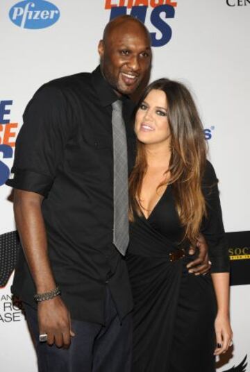 Lamar Odom con su exmujer, la 'celebrity' Khloe Kardashian.