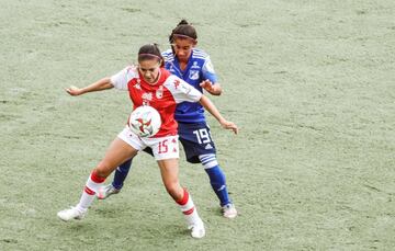 Independiente Santa Fe y Millonarios se enfrentaron por la octava fecha del Grupo A de la Liga BetPlay Femenina en el estadio El Campín.