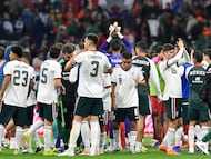 Selección Mexicana en el Estadio Ciudad de México.