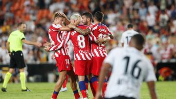 29/08/22 PARTIDO PRIMERA DIVISION
VALENCIA CF - ATLETICO DE MADRID
LLORENTE
GRIEZMANN
KOKE ALEGRIA