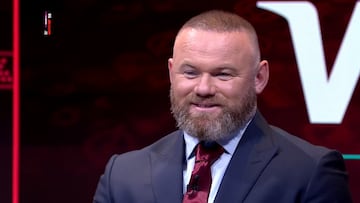 Wayne Rooney in a television talk show about the World Cup in Qatar.