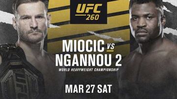 Cartel del UFC 260.