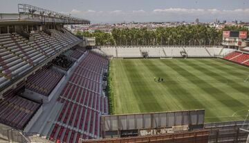 Las obras del Estadio de Vallecas en imágenes