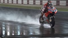 Jorge Lorenzo en la prueba de agua del pasado test.