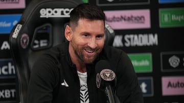 Rueda de prensa de Messi previa a la final de la Leagues Cup