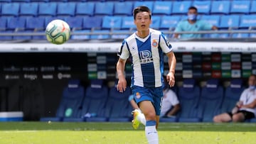 Wu Lei, en un partido de LaLiga.