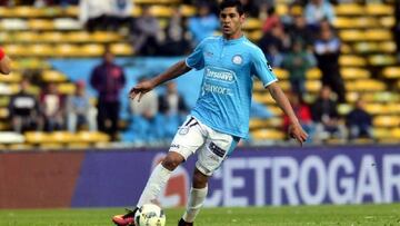 Cristian Romero durante un partido de Belgrano.