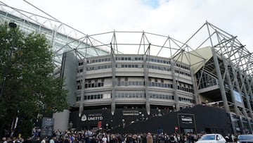 Fan hospitalised after medical emergency at St James' Park