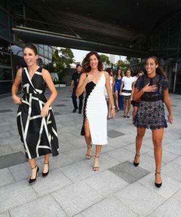 Johanna Konta, Garbiñe Muguruza y Madison Keys.