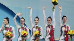 El conjunto español, campeón del Mundo en mazas