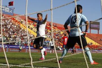 La celebración de Paredes por el segundo triunfo consecutivo.