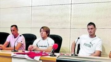 <b>FICHAJES. </b>El Alcobendas presentó ayer a Miyazaki y Pesic.