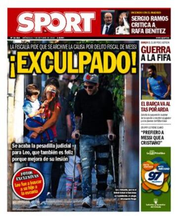 Portadas de la prensa deportiva