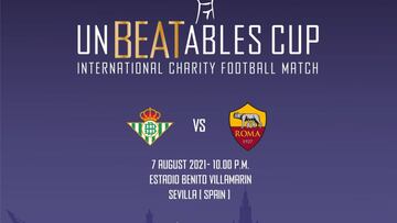 Cartel del Betis-Roma.
