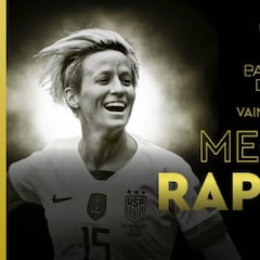 Rapinoe gana el segundo Balón de Oro Femenino de la historia