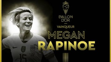 Rapinoe gana el segundo Balón de Oro Femenino de la historia