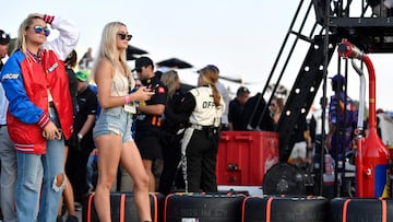 LSU gymnast and TikTok star Olivia Dunne has stirred up a debate among fans after listing her "pronouns" during a NASCAR Cup Series race.