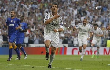 13/05/15 PARTIDO CHAMPIONS LEAGUE SEMIFINAL VUELTA
REAL MADRID - JUVENTUS
GOL 1-0 CRISTIANO RONALDO ALEGRIA