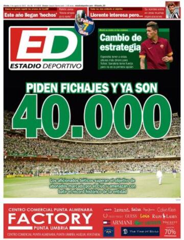 Portadas de la prensa deportiva