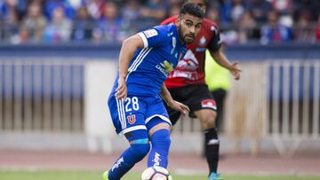 Ftbol, Deportes Antofagasta vs Universidad de Chile.
 Campeonato de Transicin 2017.
 El jugador de Universidad de Chile Jonathan Zacaria controla el balon durante el partido de primera division disputado en el estadio Calvo y Bascun de Antofagasta.
 Antofagasta Chile.
 14/10/2017
 Cristian Rudolffi/Photosport**********
 
 Football, Deportes Antofagasta vs Universidad de Chile.
 Transition championship 2017.
 Universidad de Chile&#039;s player Jonathan Zacaria controls the ball during a first  division football match played against Deportes Antofagasta at the Calvo Y Bascuan de Antofagasta, Chile.
 14/10/2017
 Cristian Rudolffi/Photosport