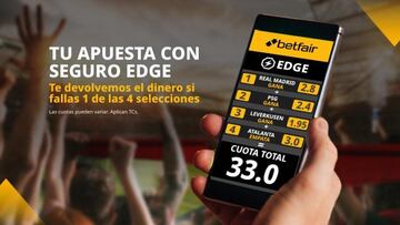 Victorias del Real Madrid, PSG y Leverkusen, y empate del Atalanta con seguro a 33.0