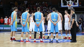 02/12/18 BALONCESTO PARTIDO 
 CLASIFICACION MUNDIAL 2020 
 SELECCION ESPA&Ntilde;OLA
 ESPA&Ntilde;A - UCRANIA
 MINUTO DE SILENCIO 