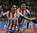 Falcao iguala a Vavá, que hizo cinco goles con el Atleti en el 58