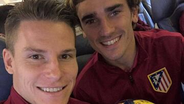 El paparazzi Griezmann enseña cómo aprovecha Gameiro el bus