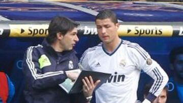 Karanka, dando instrucciones a Cristiano Ronaldo.