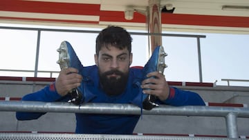 Villalibre posa para AS en Lezama.